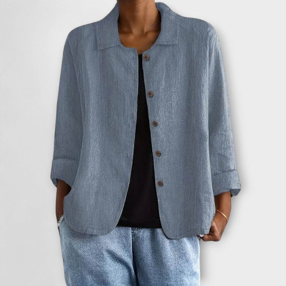 Mira - Cardigan Léger Rose Poudré