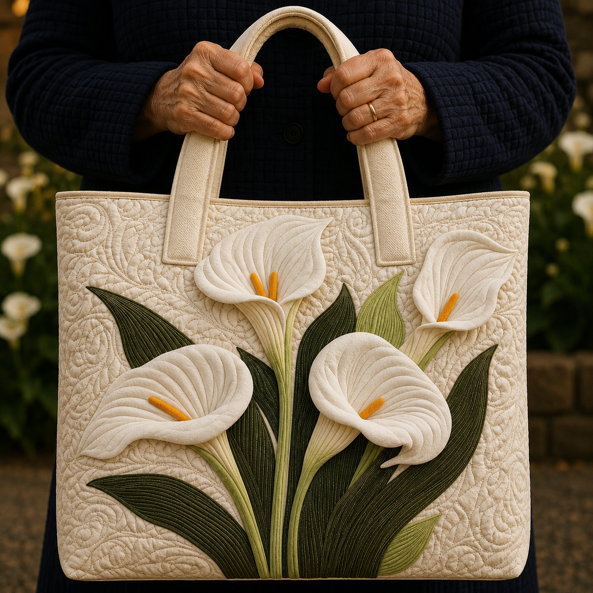 Lys Blancs | Sac matelassé
