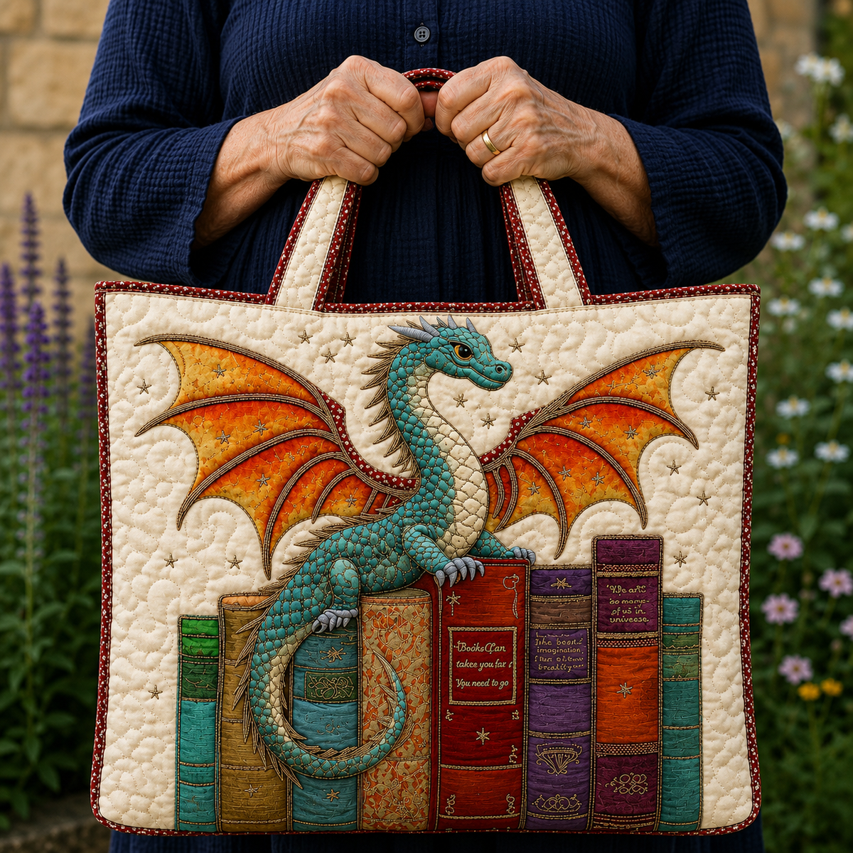 Dragon Émeraude | Sac matelassé