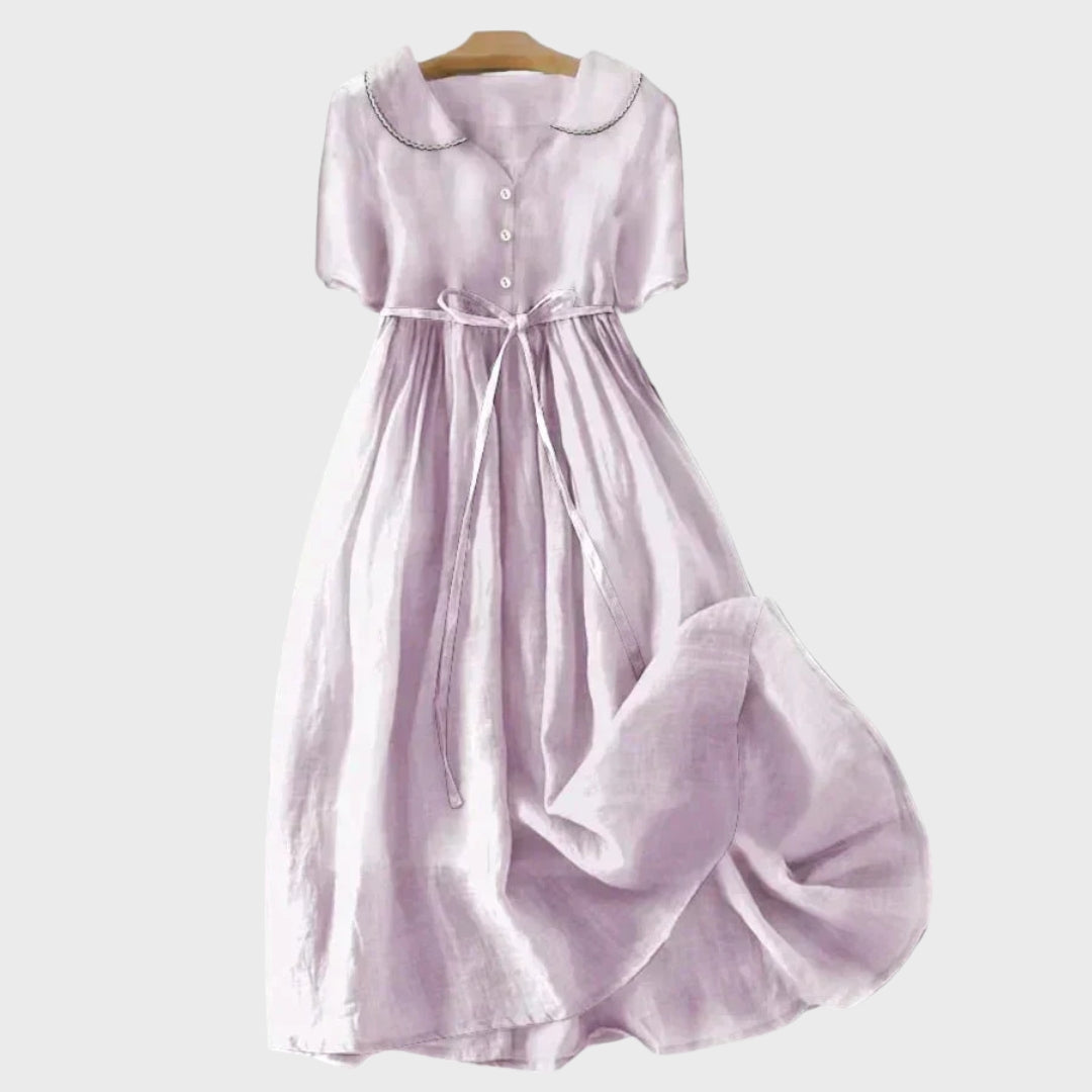 Robe Lilas Boutonnée