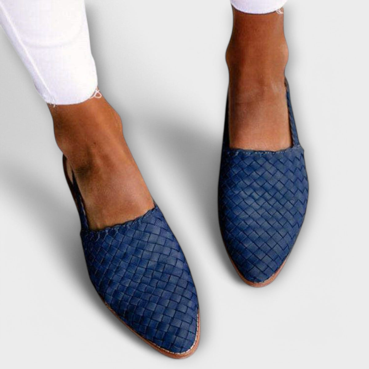 Adelgund - Mocassins en Cuir Tressé