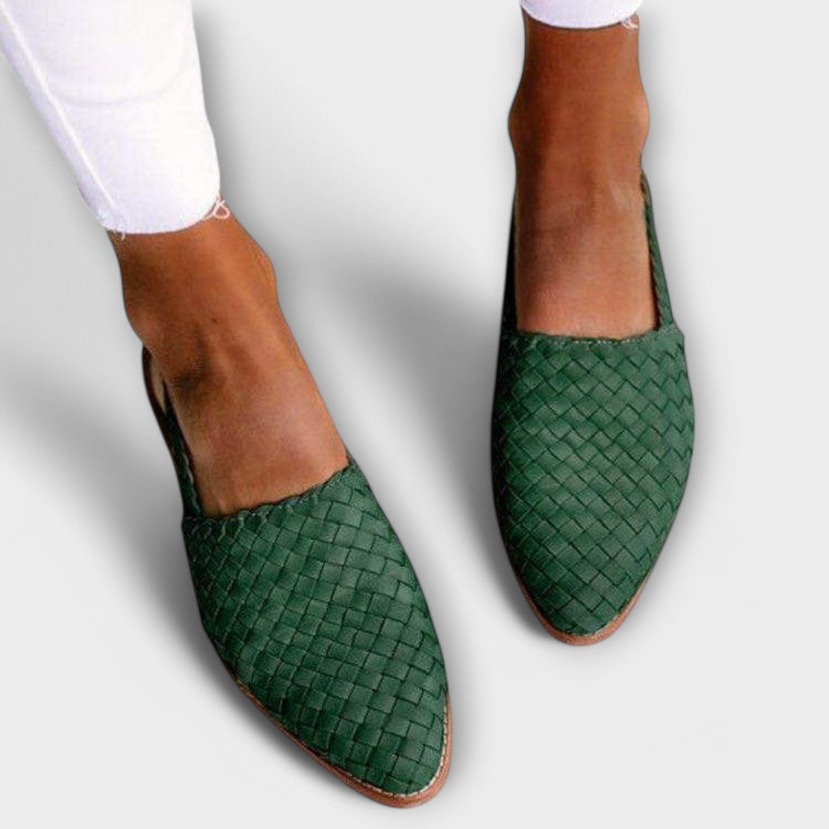 Adelgund - Mocassins en Cuir Tressé
