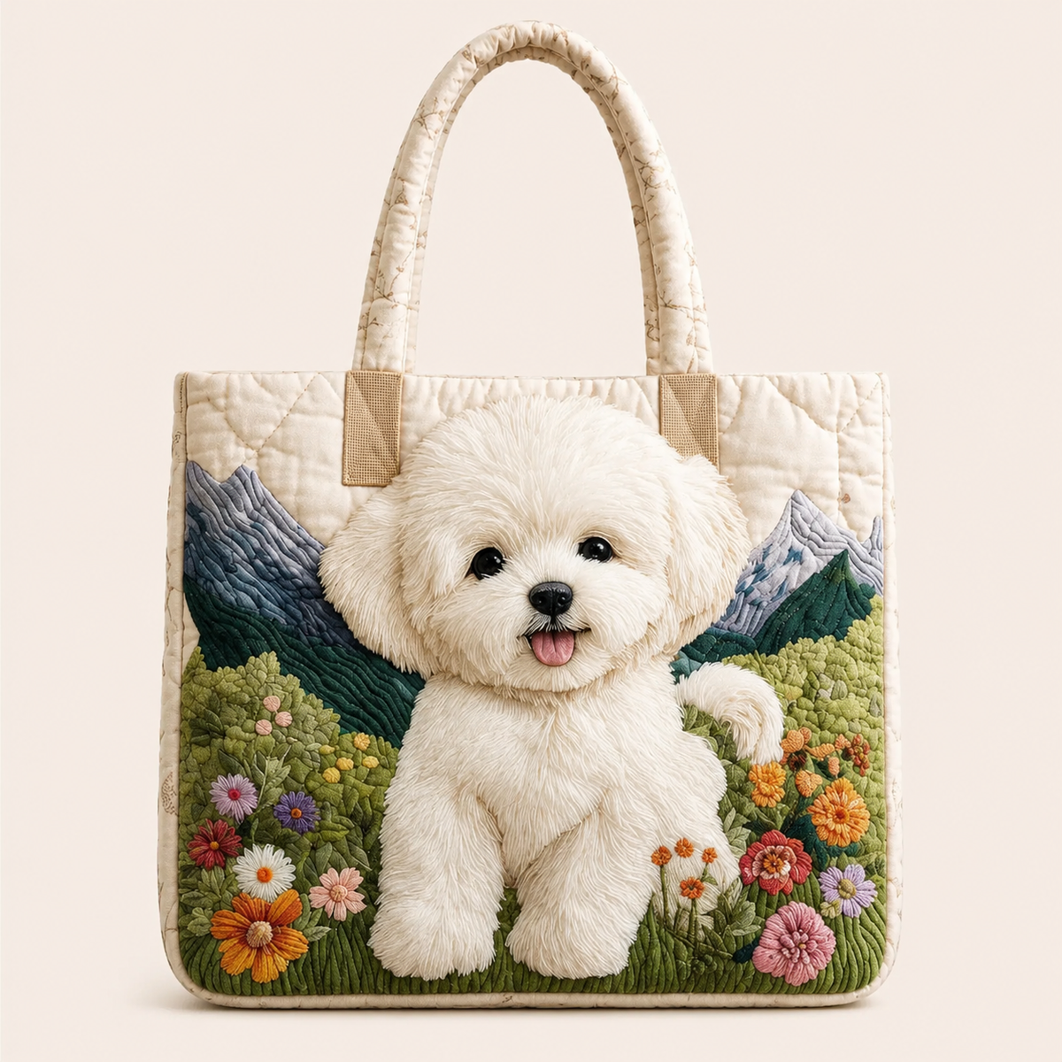 Chien Blanc | Sac matelassé