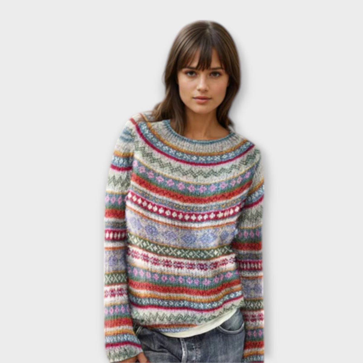 Manonin - Pull Douillet Coloré à Rayures