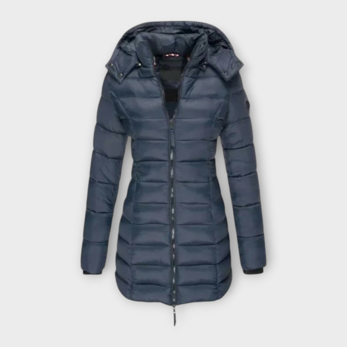 Mathilde - Manteau d'Hiver Isolant Bleu Foncé