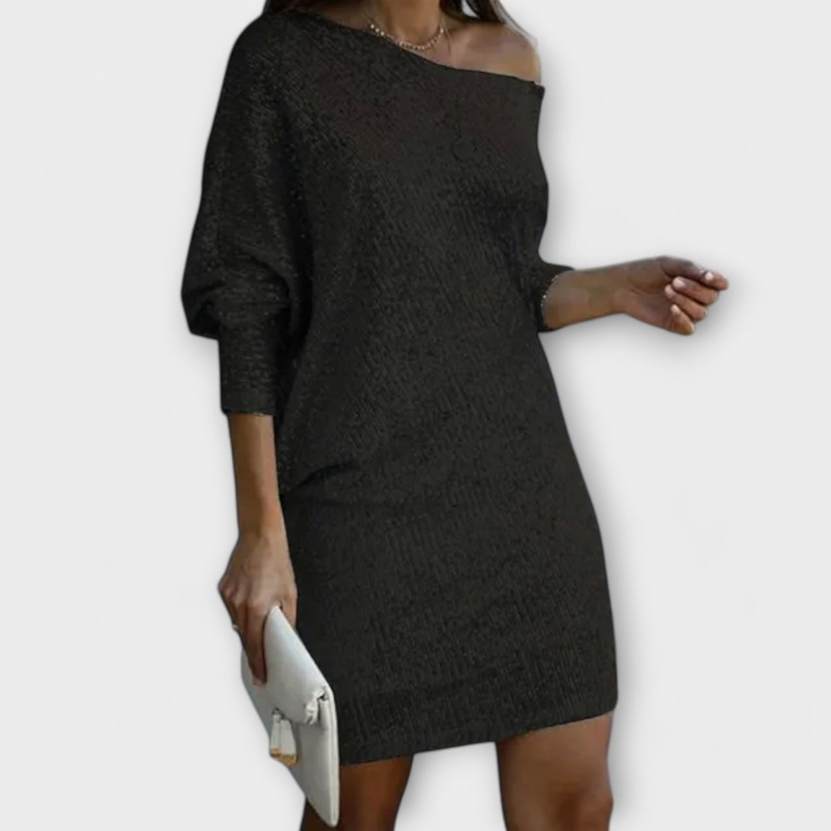 Robe de Soirée Dorée à Paillettes
