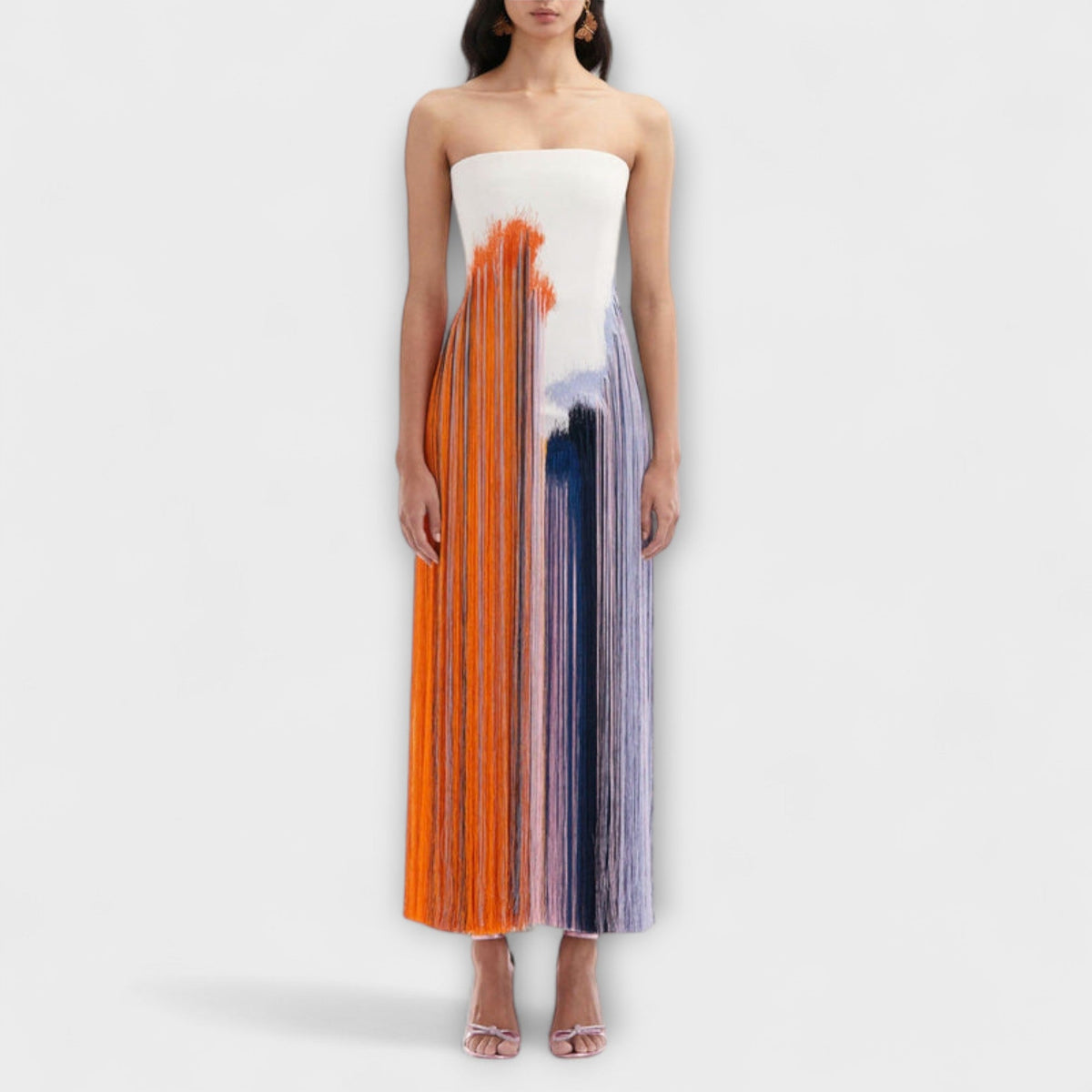 Summer - Robe Chic Color-Block à Pampilles