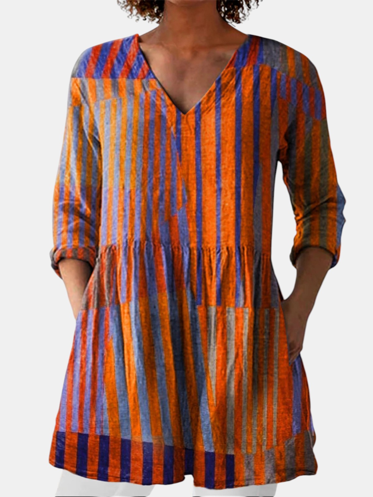 Nadia | Blouse Longue à Col en V