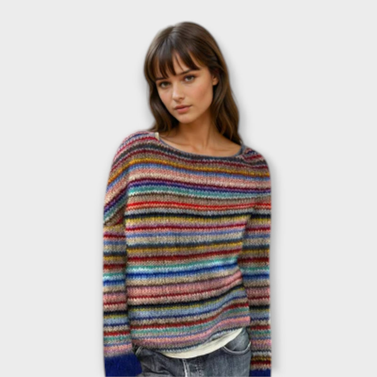 Manonin - Pull Douillet Coloré à Rayures
