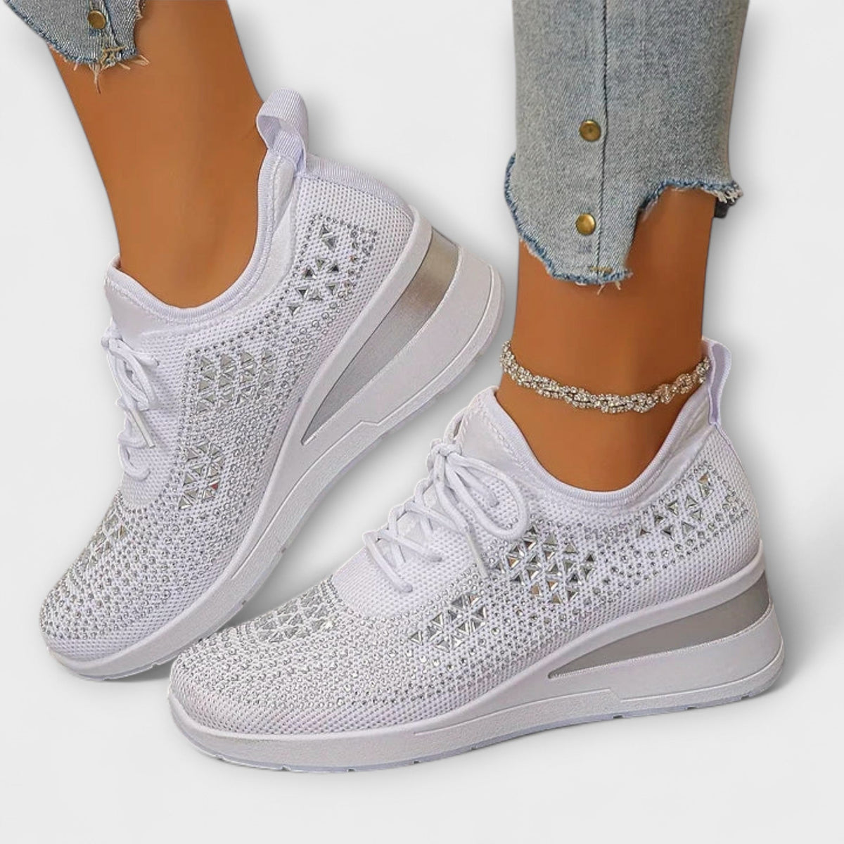 Gisela - Baskets Scintillantes avec Strass