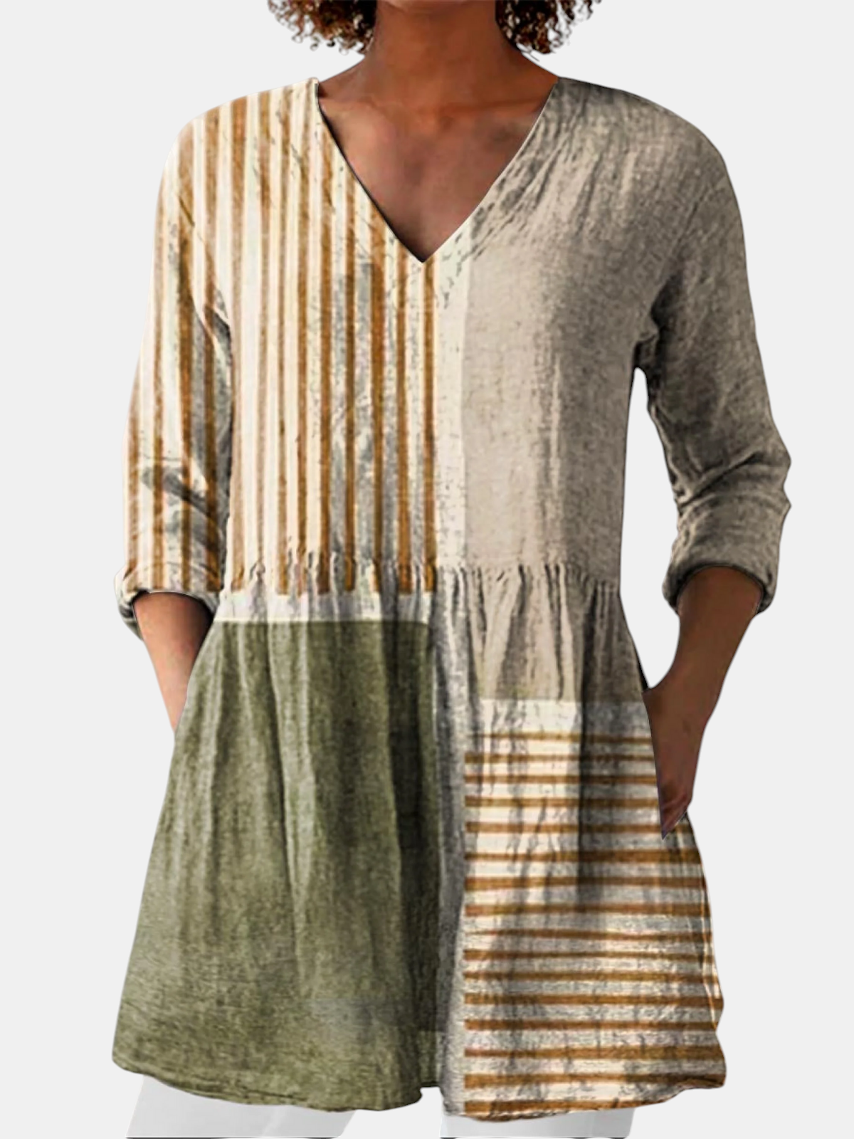 Camille | Blouse Longue à Col en V
