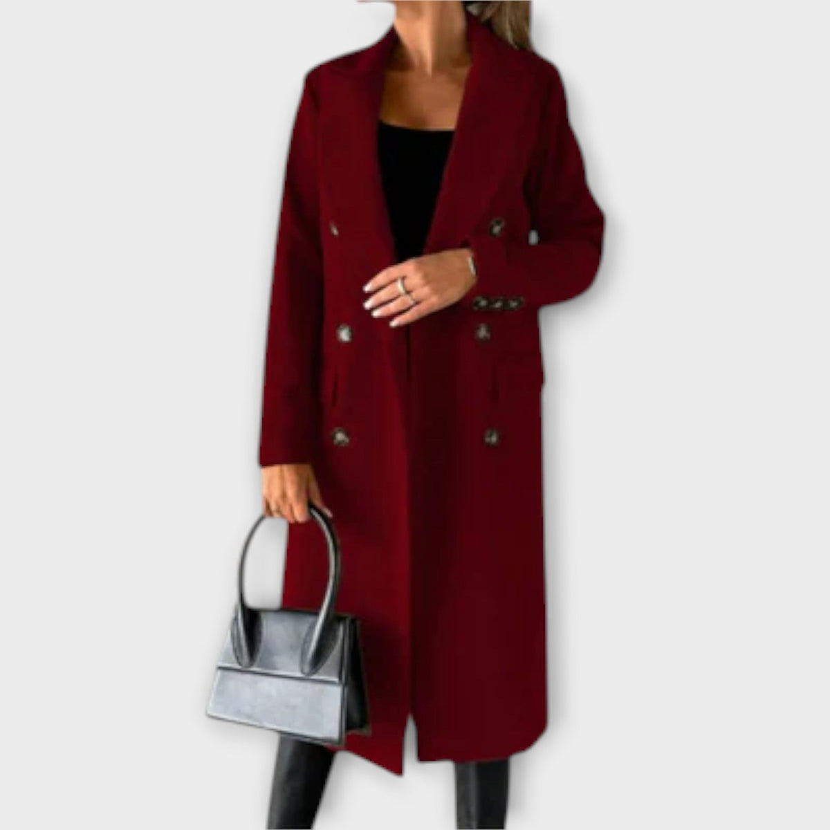 Judith - Manteau Élégant Bleu Clair