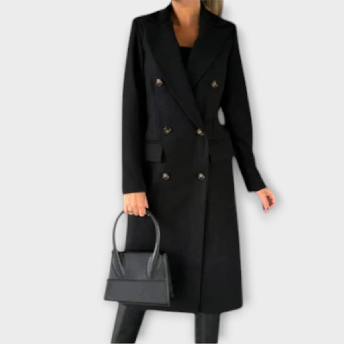 Judith - Manteau Élégant Bleu Clair