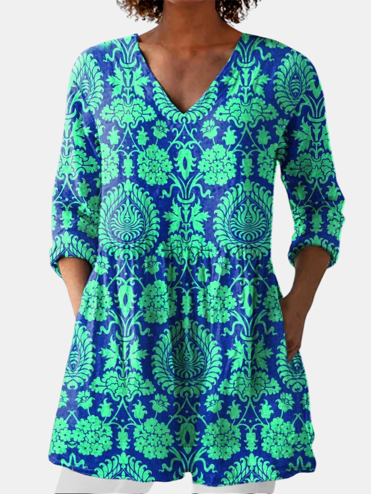 Ines | Blouse Longue à Col en V