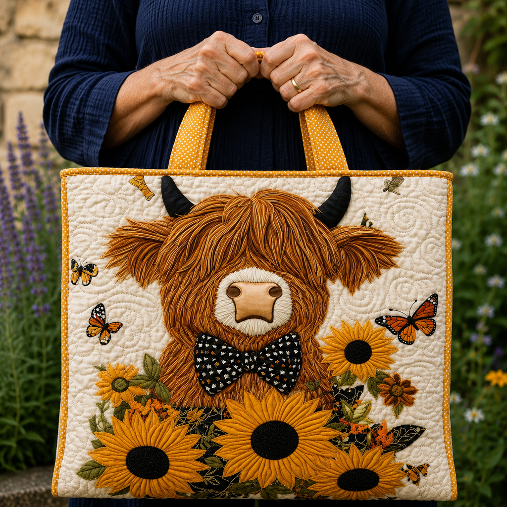 Vache des Highlands | Sac matelassé