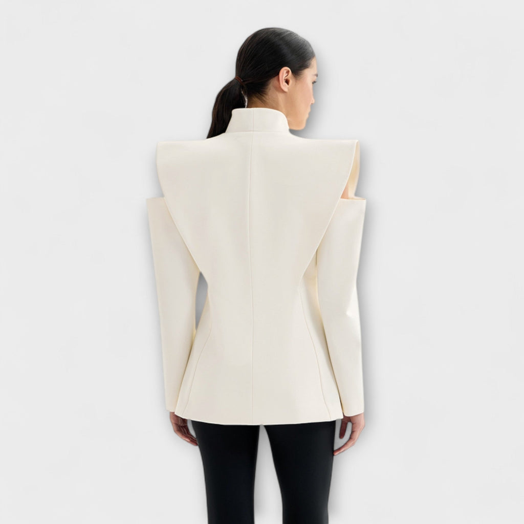 Valeria - Blazer Sculptural Crème