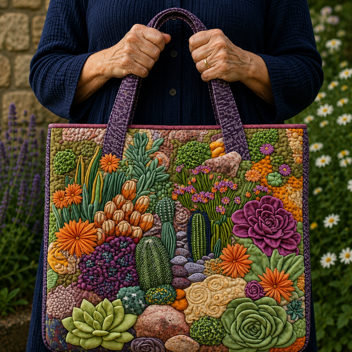 Plantes Succulentes | Sac matelassé