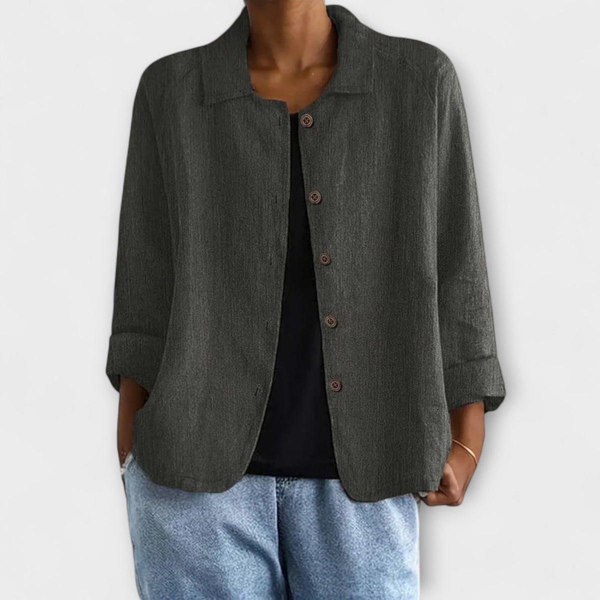 Mira - Cardigan Léger Rose Poudré