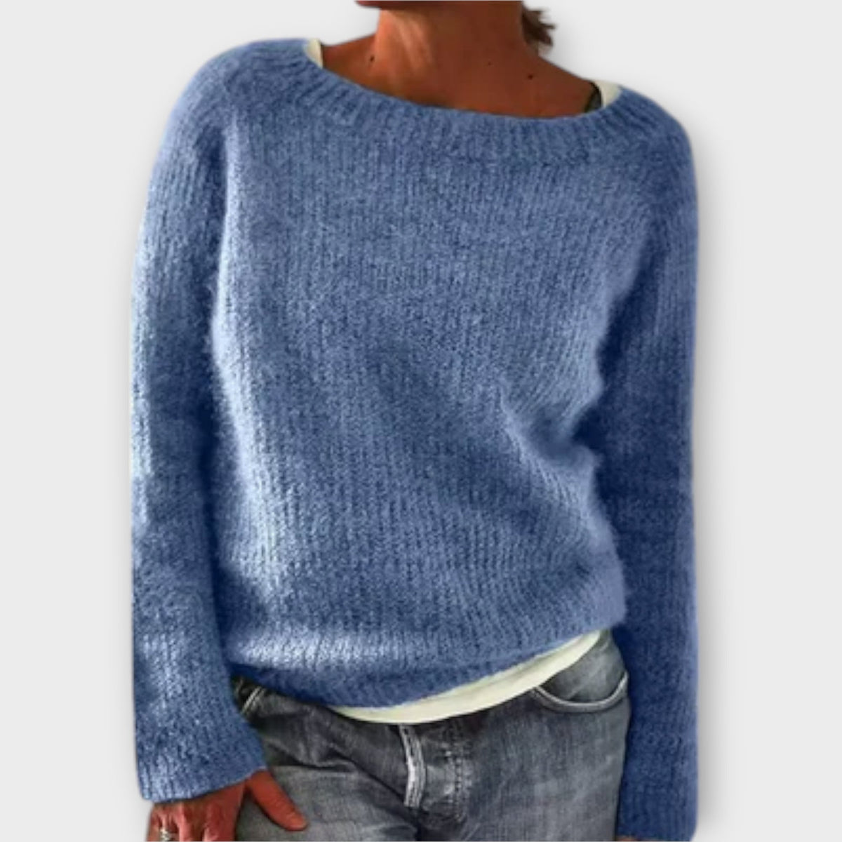 Regine - Pull Uni Gris