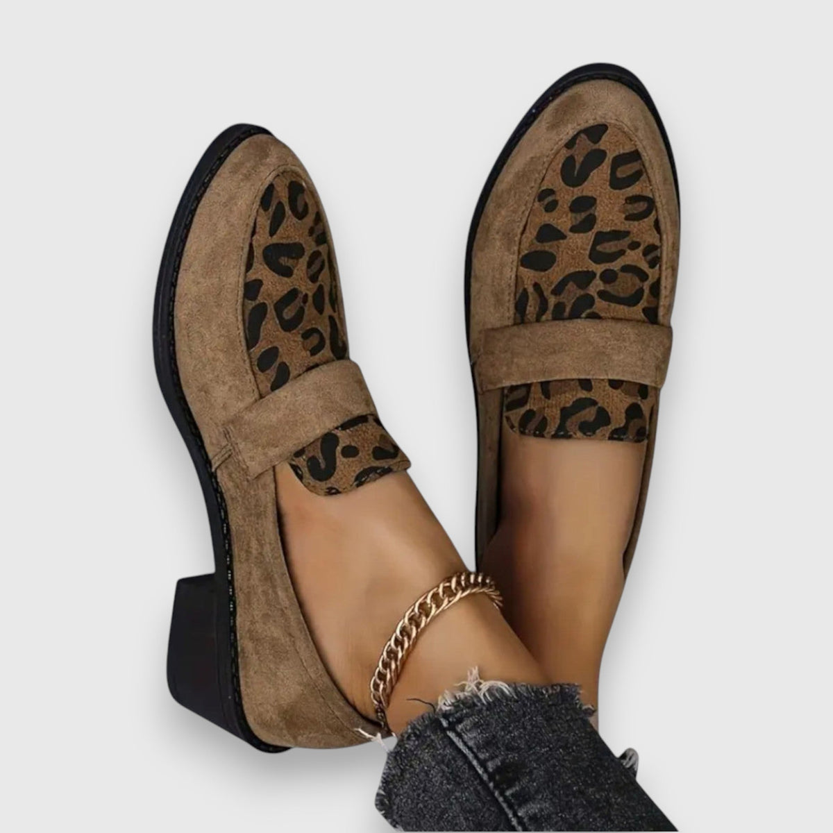 Brunhild - Mocassins Léopard Confortables