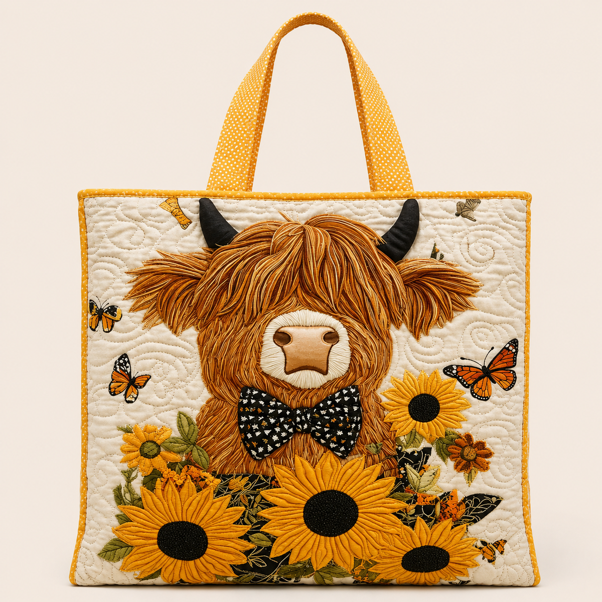 Vache des Highlands | Sac matelassé