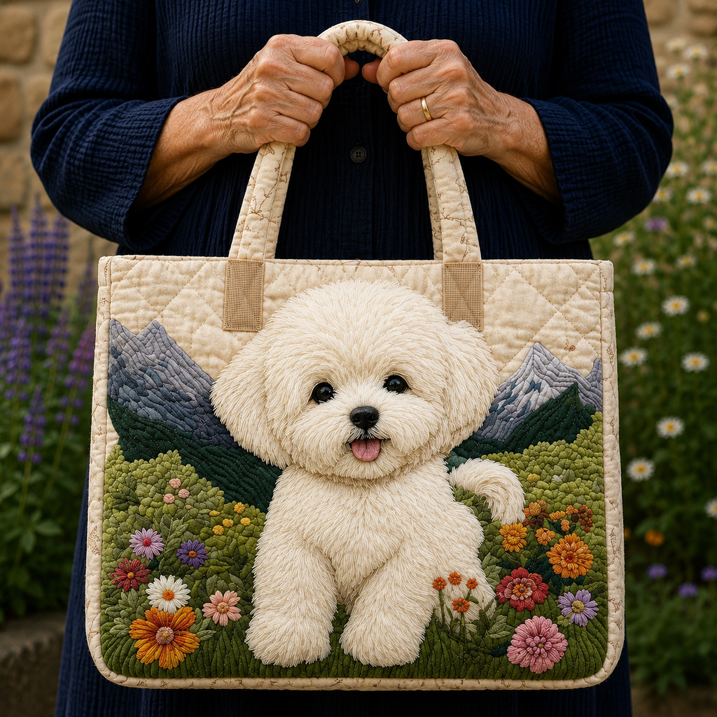 Chien Blanc | Sac matelassé