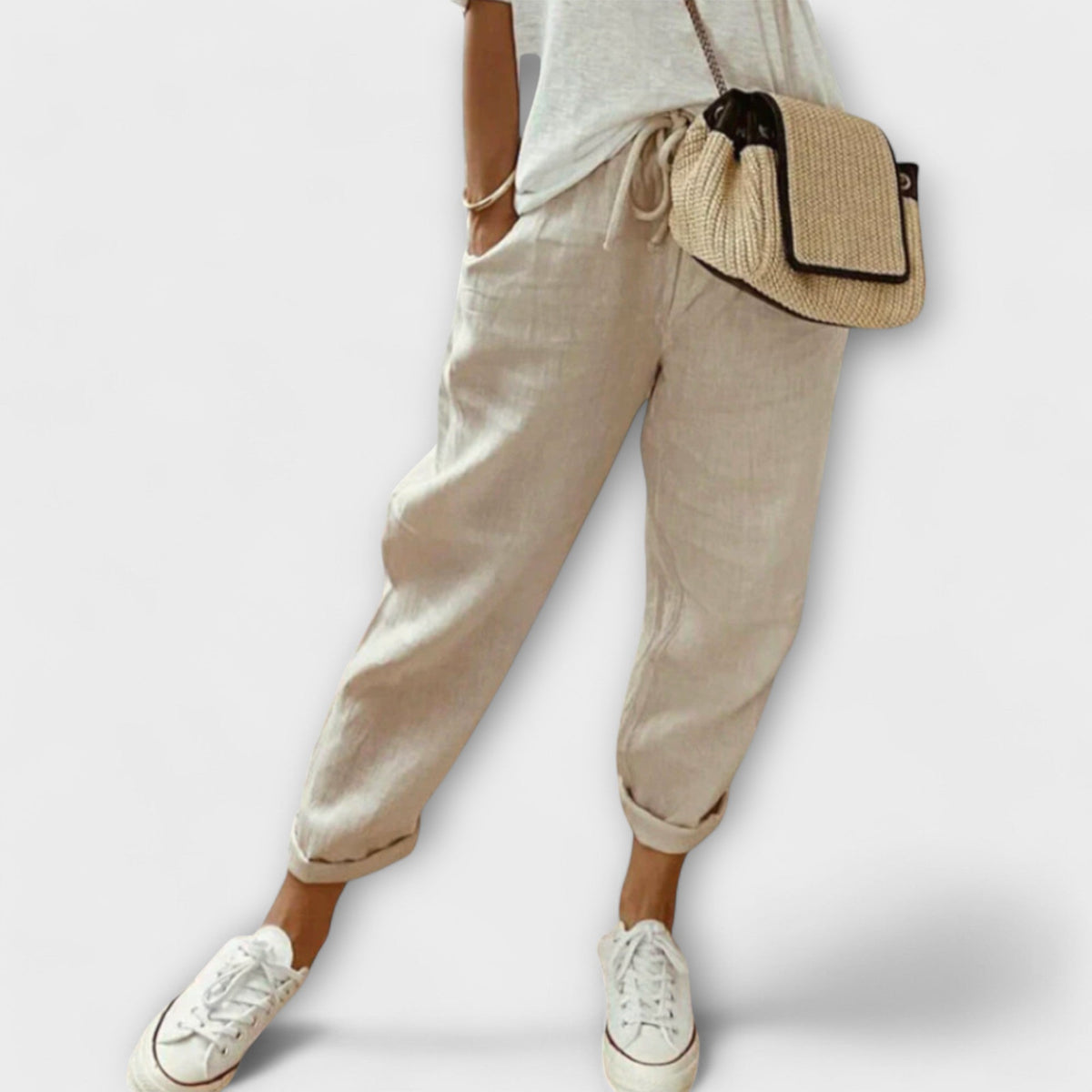 Heidi - Pantalon en Lin Tendance