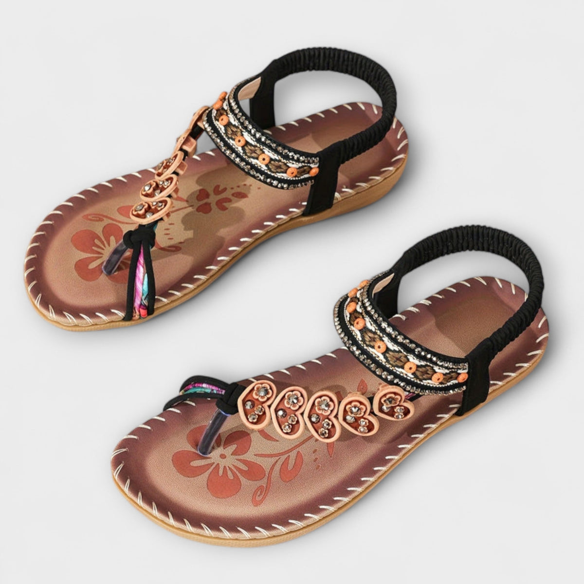 Apollonia - Sandales Boho à Lanière Entre-Doigts