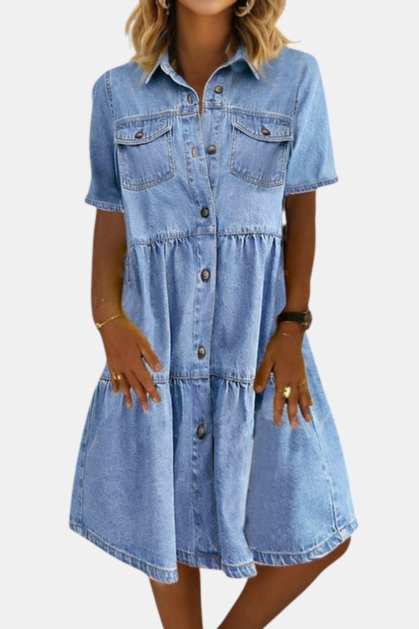 Sofía | Robe en jean décontractée élégante