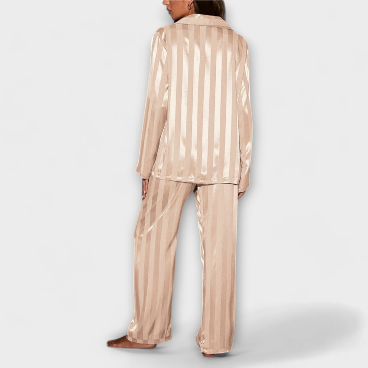 Flair - Ensemble en Satin Luxueux Champagne