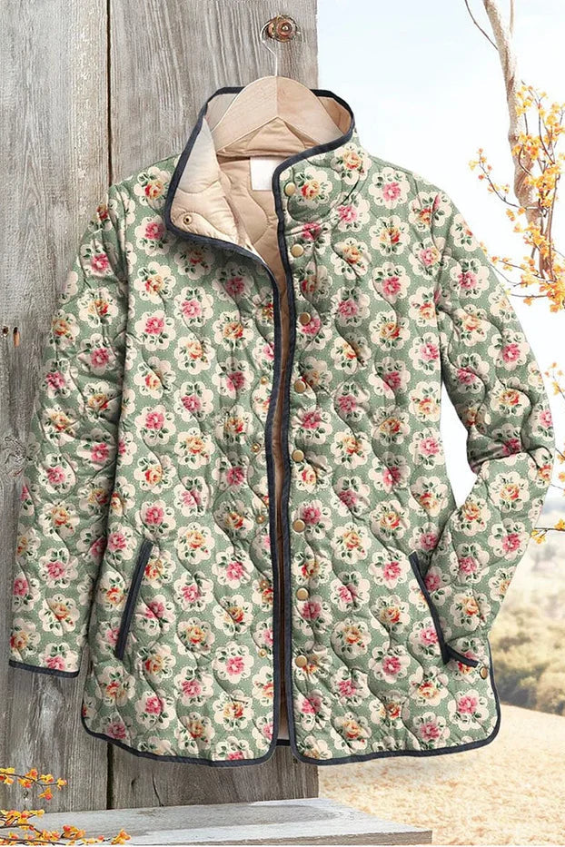 Maja – Doudoune à petit motif fleuri
