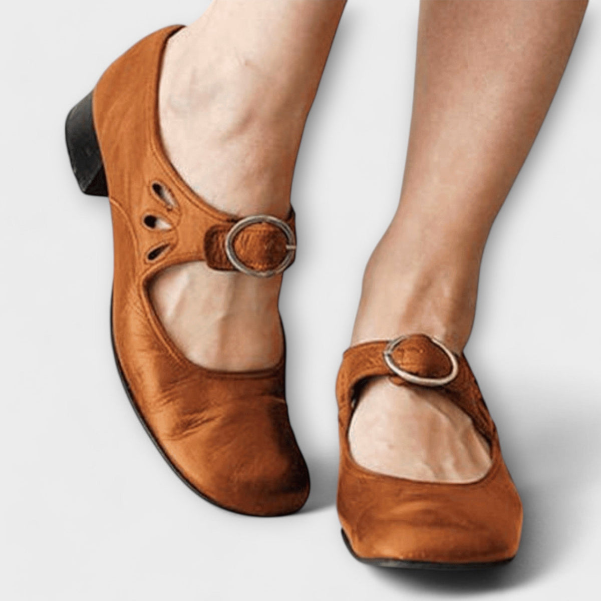 Apollonia - Chaussures à Boucle en Cuir Confortables