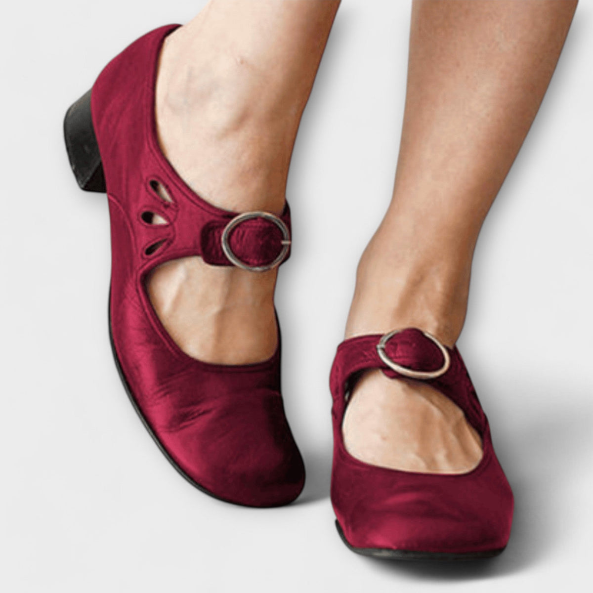 Apollonia - Chaussures à Boucle en Cuir Confortables