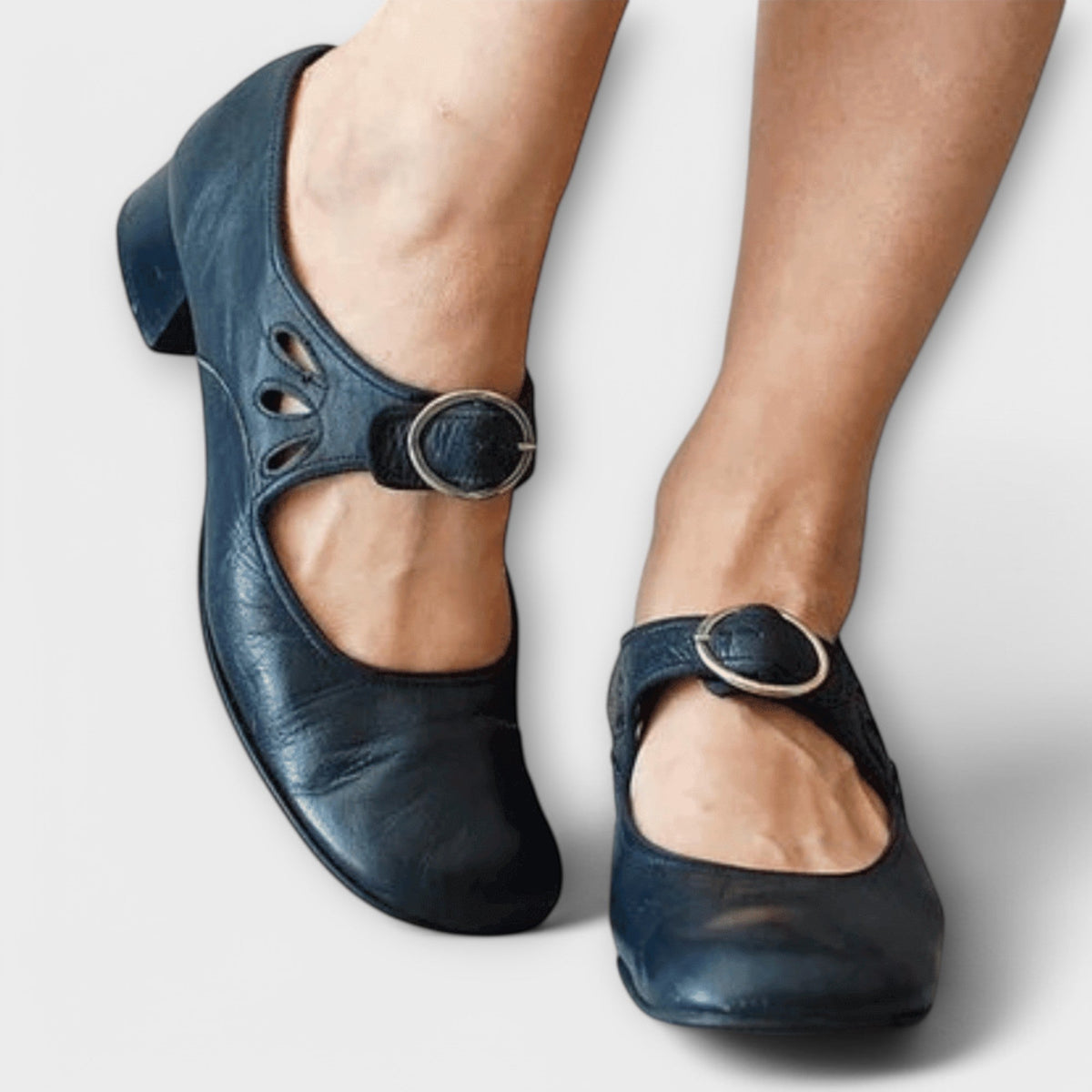 Apollonia - Chaussures à Boucle en Cuir Confortables