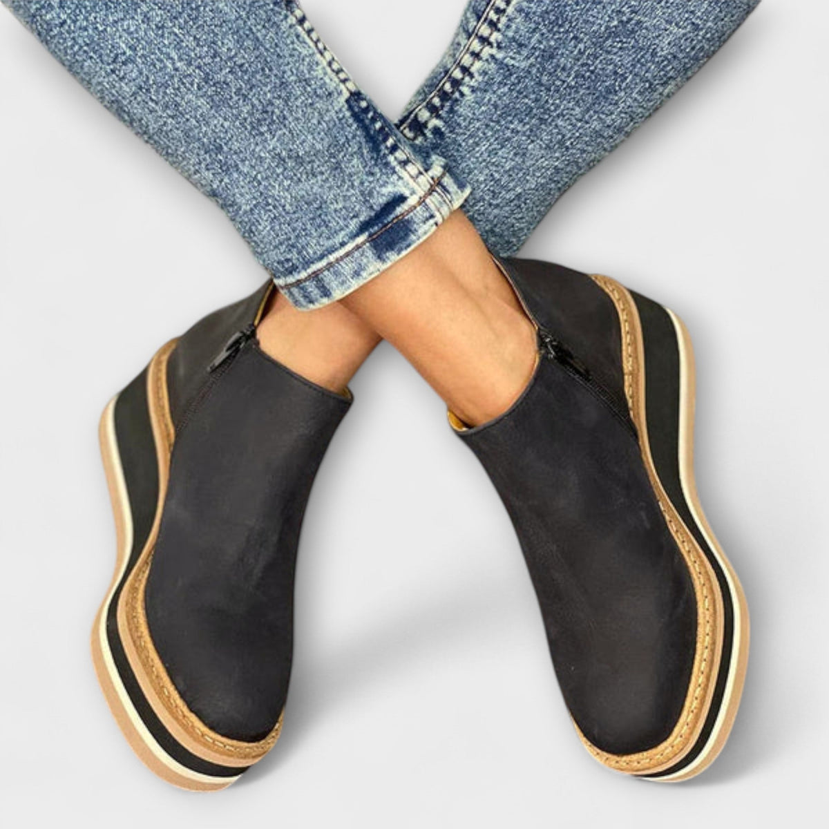 Brunhilde - Bottines Chelsea Dorées