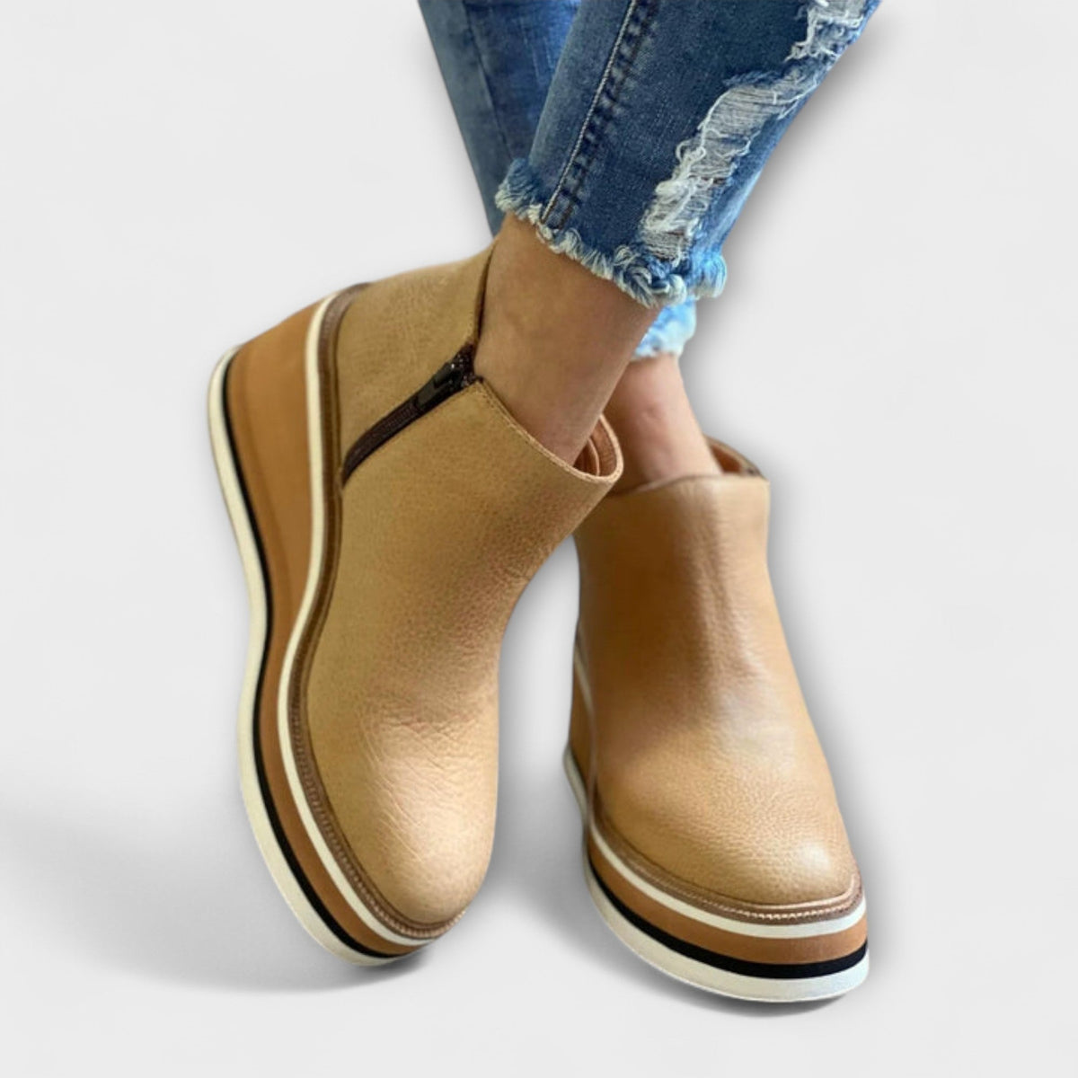 Brunhilde - Bottines Chelsea Dorées