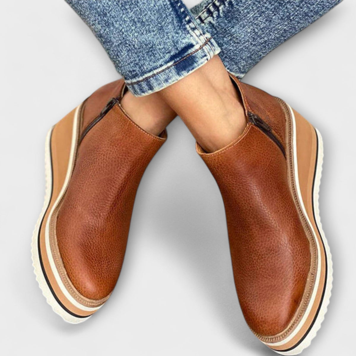 Brunhilde - Bottines Chelsea Dorées