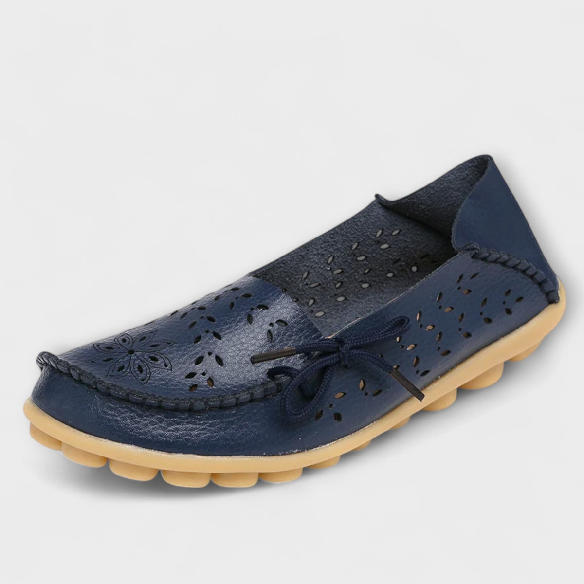 Notburga - Mocassins Sans Lacets Blancs