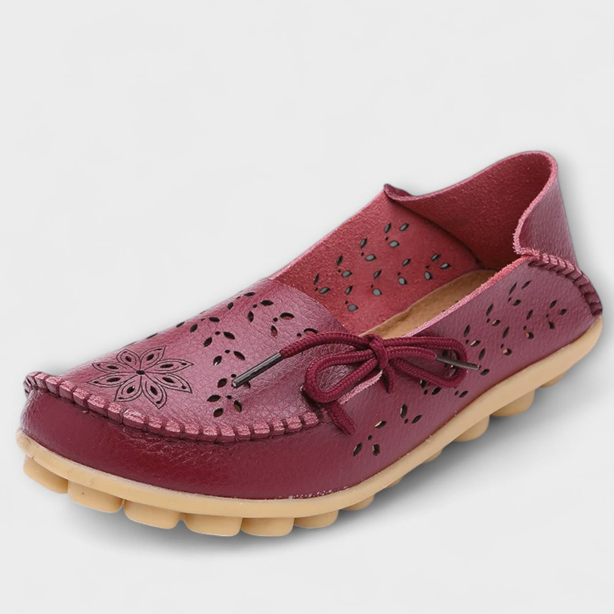 Notburga - Mocassins Sans Lacets Blancs