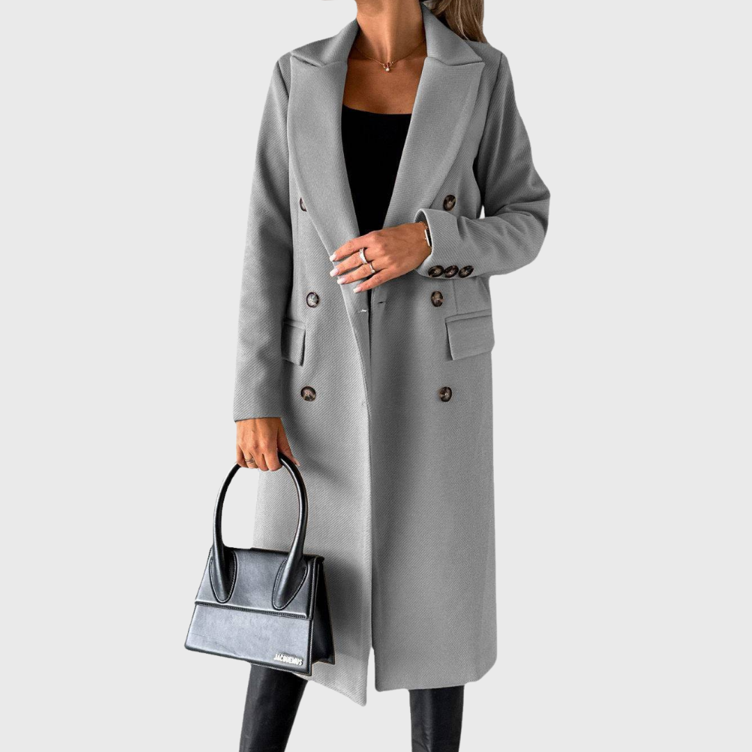 Judith - Manteau Élégant Bleu Clair