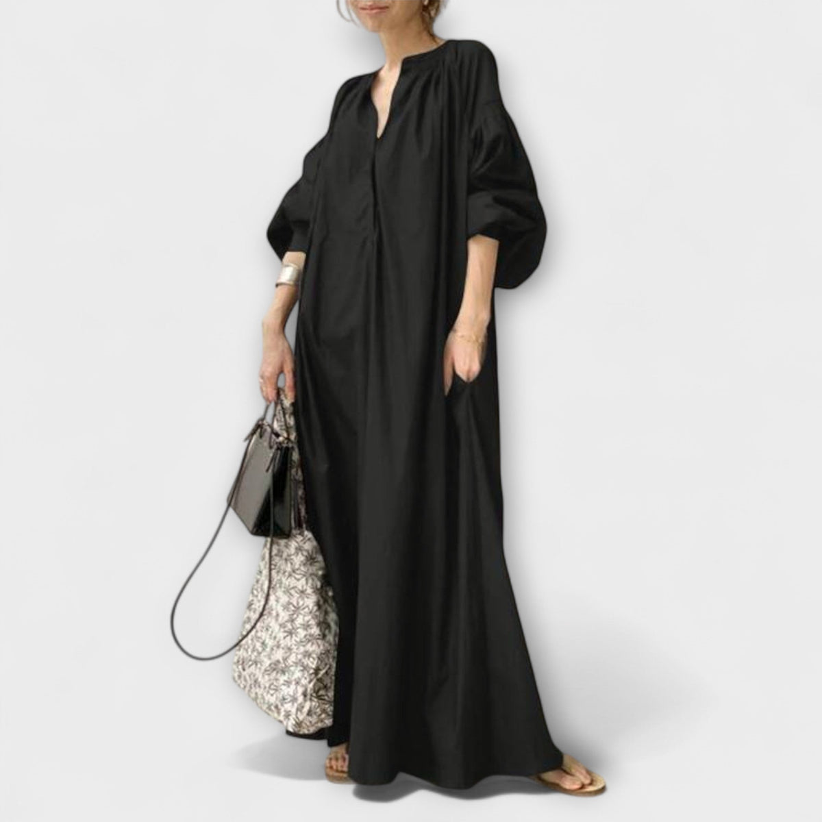 Gerhilde - Robe Longue Élégante Blanche