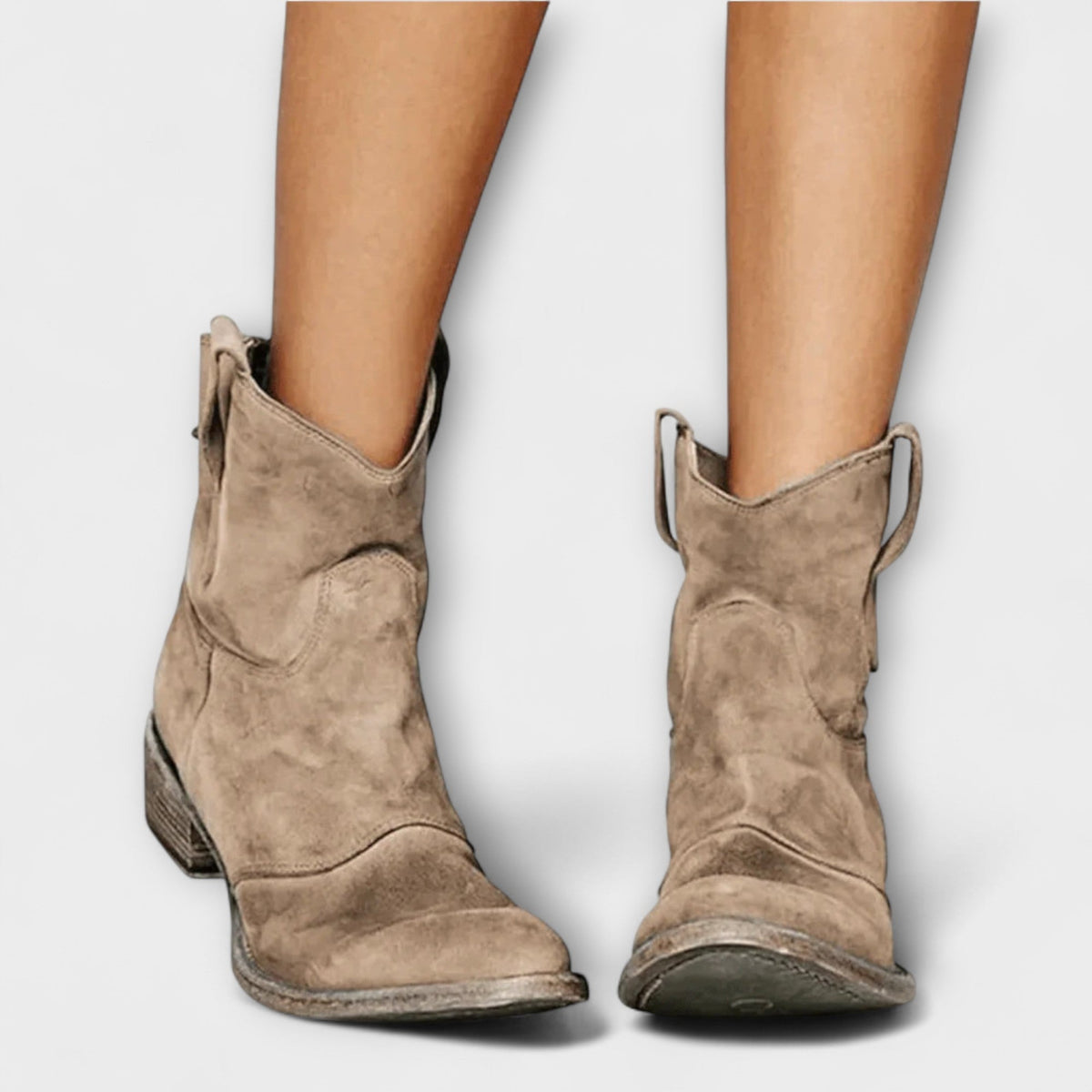 Mathilde - Bottes en Daim Style Western