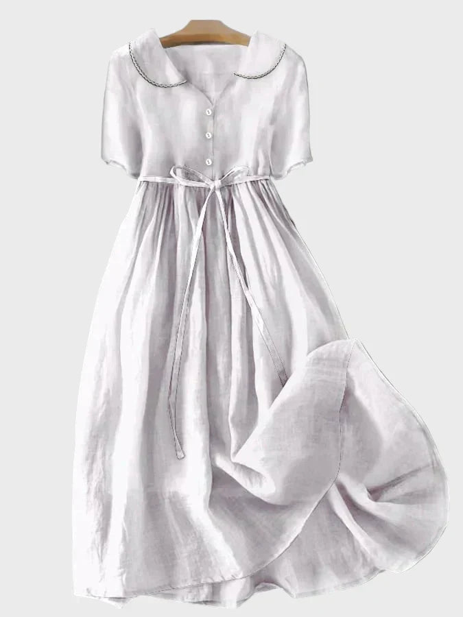 Robe Lilas Boutonnée