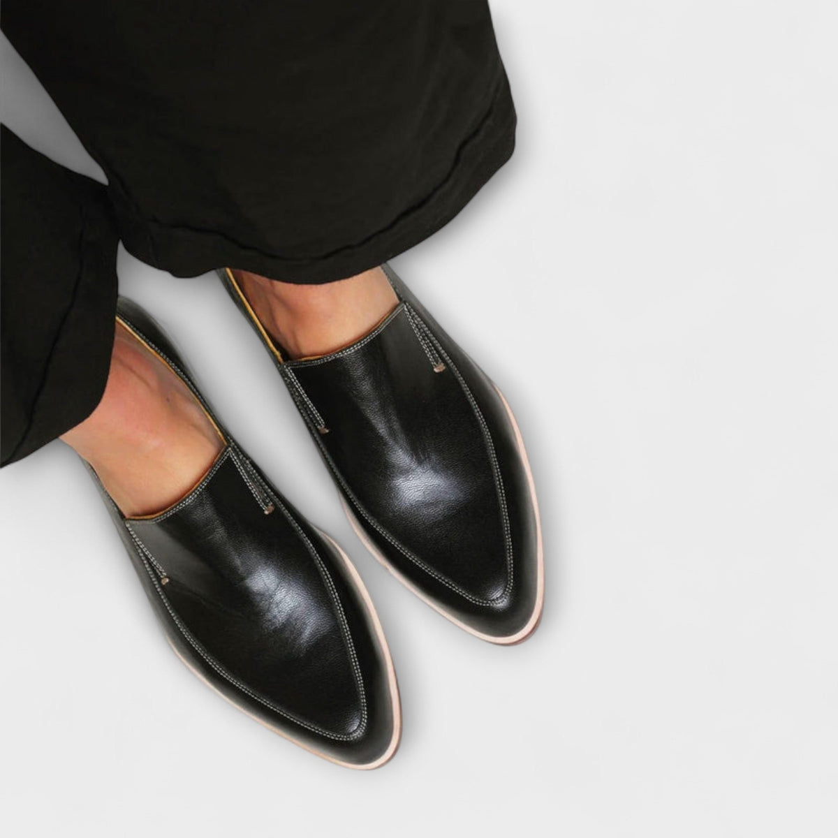 Hildrun - Mocassins en Cuir Noir