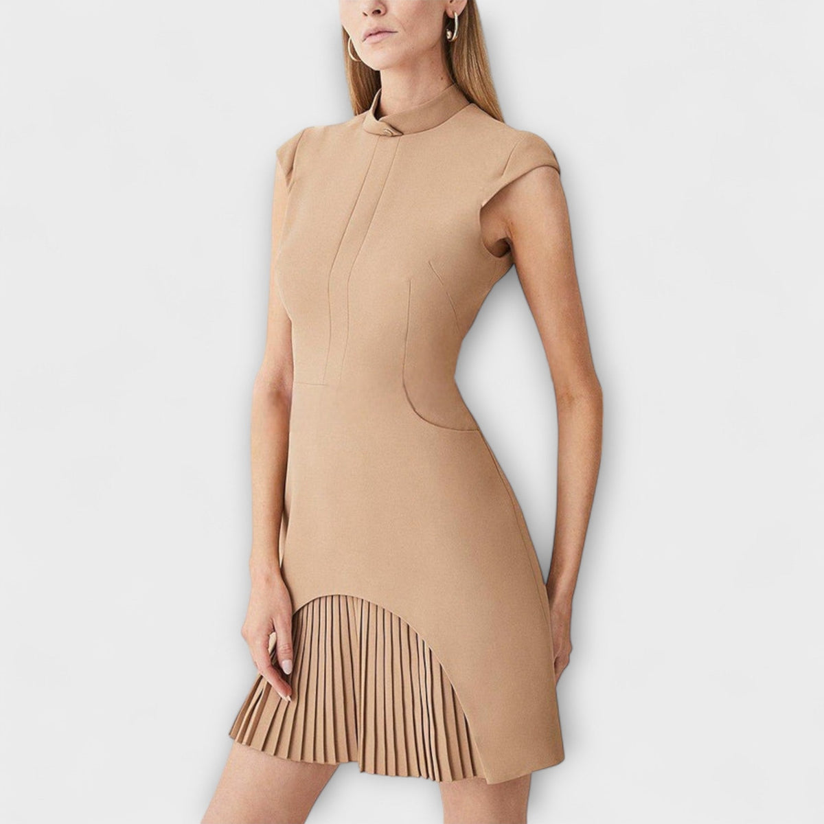 Elowen - Mini-Robe Style Patchwork Militaire