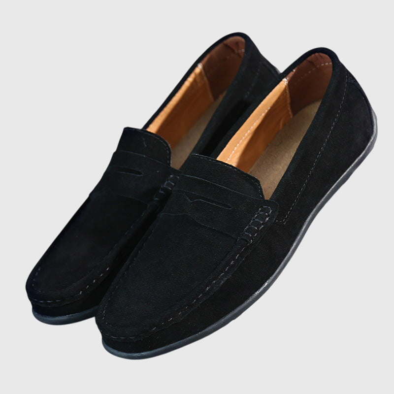 Roswitha - Mocassins en Daim Bordeaux