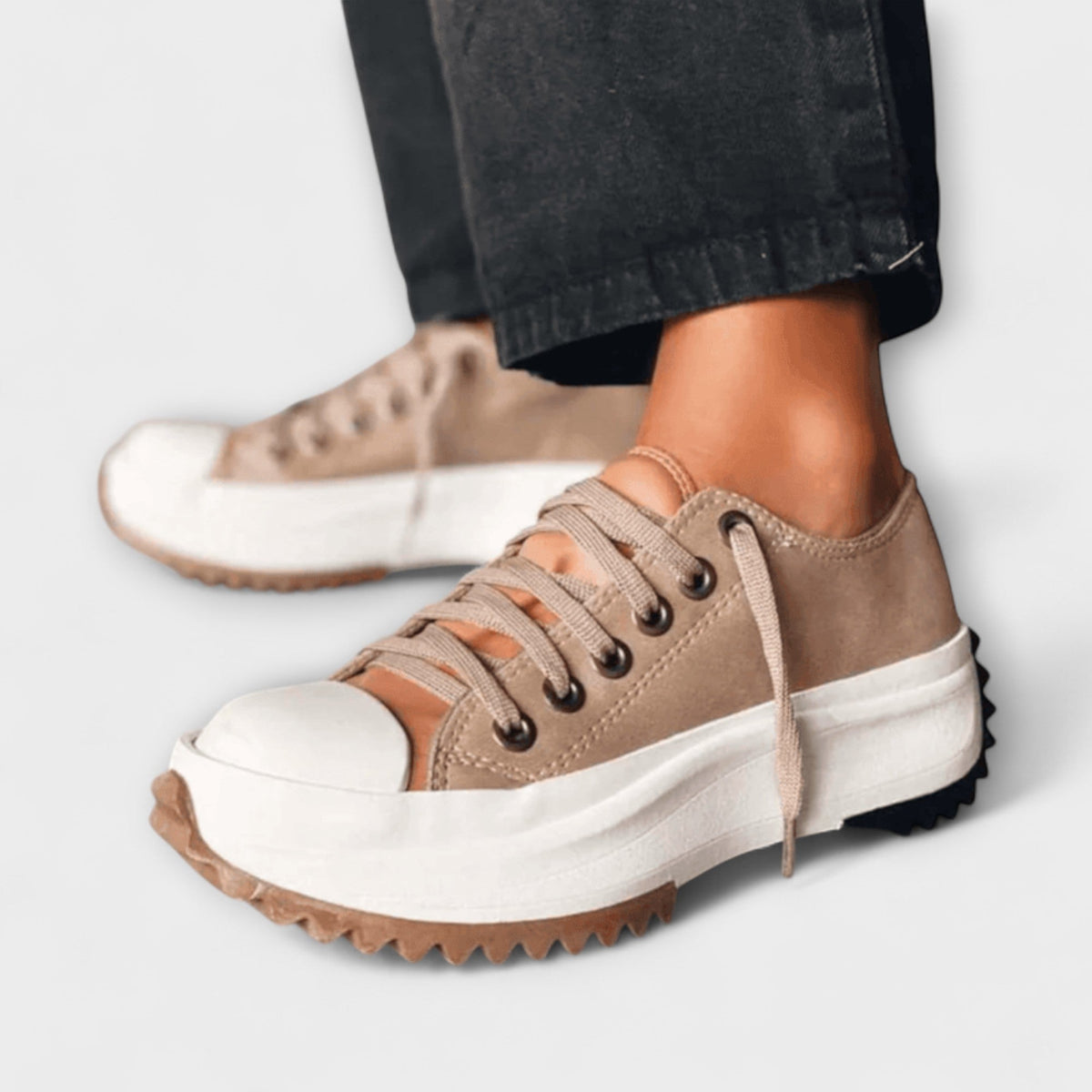 Trautlinde - Chaussures Lacées Plateforme Tendance