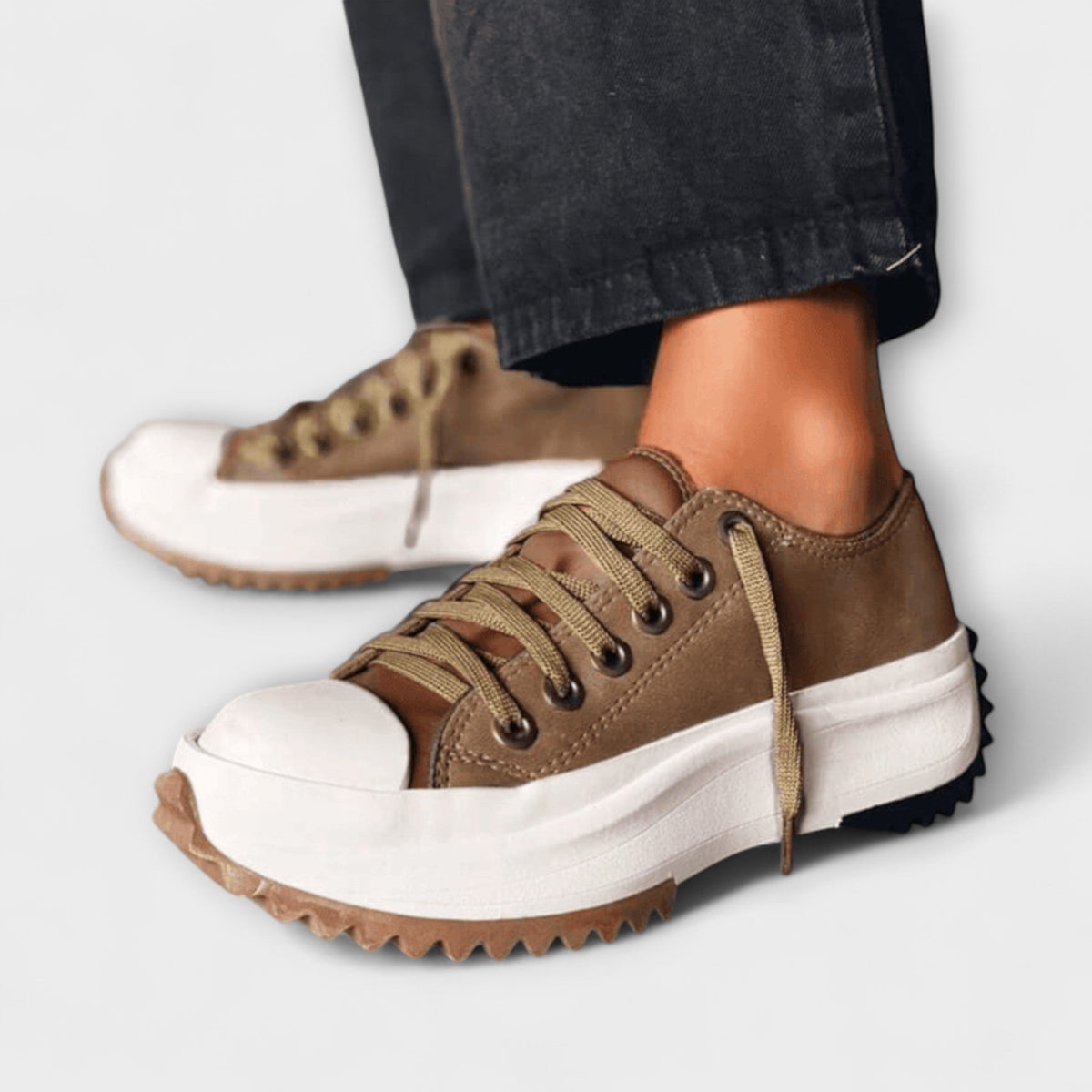Trautlinde - Chaussures Lacées Plateforme Tendance