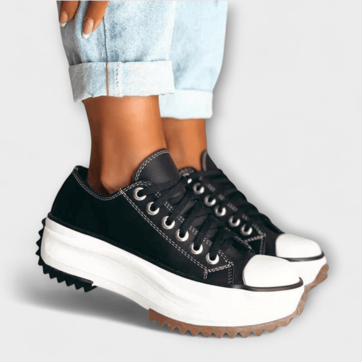 Trautlinde - Chaussures Lacées Plateforme Tendance
