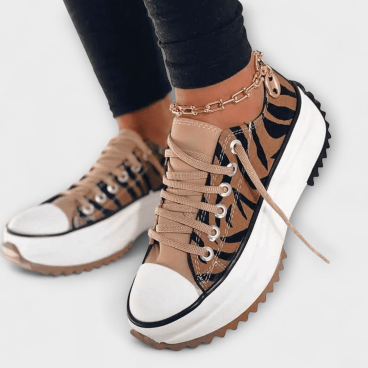 Trautlinde - Chaussures Lacées Plateforme Tendance